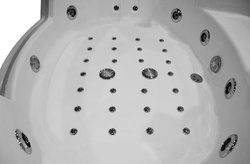 Wanna z hydromasażem narożna SPA AQ-1004 Turbo 2-osobowa, 152x152x56 cm