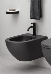 Misa wc wisząca Cielo Enjoy z deską wolnoopadającą, kolor basalto mat