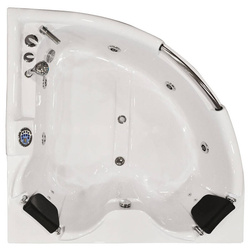 WANNA Z HYDROMASAŻEM NAROŻNA JACUZZI AQUAPEUTIC AQ-311, 2-osobowa 150x150x75 cm