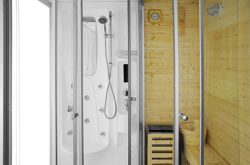 Kabino-sauna sucho-parowa z funkcją hydromasażu AQ-706,165X105X215 CM