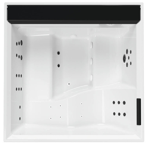 Wanna z hydromasażem Divina XL Outdoor SPA Standard Novellini, 200x200x85 cm