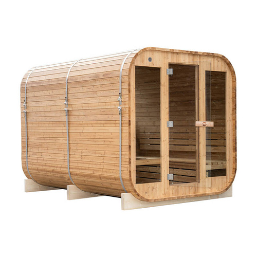 Sauna sucha fińska ogrodowa, 8-osobowa 210x210x300 cm