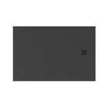 Brodzik Mori 140x90x3 cm ze strukturą kamienia naturalnego, szary RAL 7040