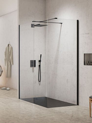 Kabina walk-in New Modus 2-ścienna, 160x100 H=200, czarny mat