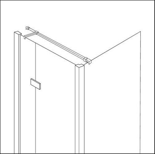 Kabina prysznicowa prostokątna New Renoma Black 90x90x195, lewa/prawa