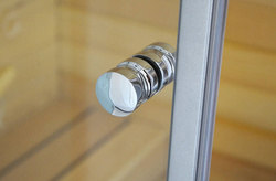 Kabino-sauna sucho-parowa z funkcją hydromasażu AQ-752, 180 x 110 x 223 cm, biała, lewa