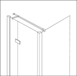 Kabina prysznicowa prostokątna New Renoma Black 100x80x195, prawa