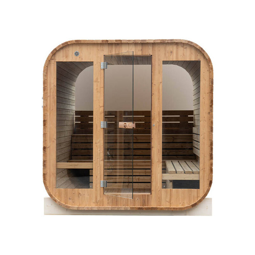 Sauna sucha fińska ogrodowa, 8-osobowa 210x210x300 cm