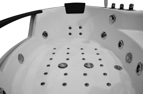 Wanna z hydromasażem narożna SPA AQ-1004 2-osobowa, 152x152x56 cm
