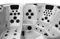 WANNA ZEWNĘTRZNA Z HYDROMASAŻEM AQUAPEUTIC 1538, 5-osobowa 220x220x99,5 cm