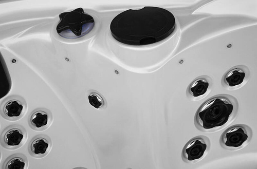 WANNA ZEWNĘTRZNA Z HYDROMASAŻEM AQUAPEUTIC 1538, 5-osobowa 220x220x99,5 cm