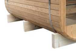 Sauna sucha fińska ogrodowa, 8-osobowa 210x210x300 cm
