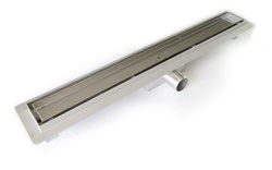 Podłogowy odpływ liniowy ceramic 100 CM, do wypełnienia płytką, syfon niski 52 mm