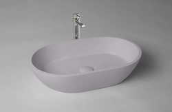 Umywalka nablatowa Ravon Space z korkiem klik-klak 54,5 x 35 x 14 cm, kolor mat