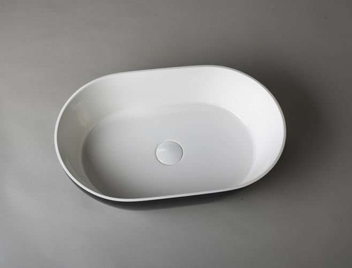 Umywalka Ravon Space nablatowa 54,5 x 35 x 14 cm, bikolor połysk