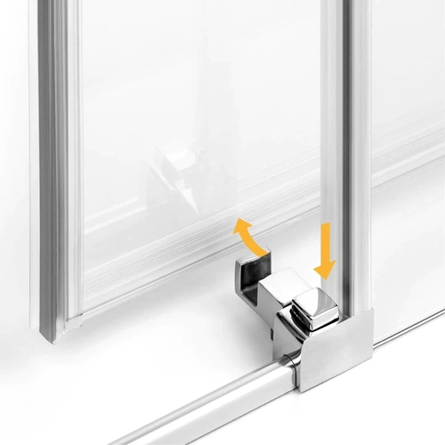 Drzwi prysznicowe przesuwne Prime 140x200, profil srebrny, strona lewa lub prawa