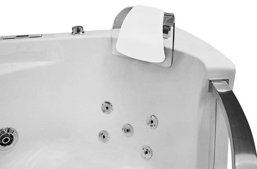 WANNA SPA Z HYDROMASAŻEM JACUZZI AQUAPEUTIC  AQ-057, BIAŁY ZAGŁÓWEK, 1-osobowa, 135x135x61 cm