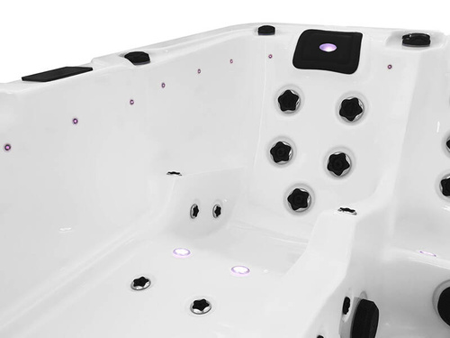 WANNA ZEWNĘTRZNA Z HYDROMASAŻEM AQUAPEUTIC 1313, 5-osobowa, 220x220x95 cm