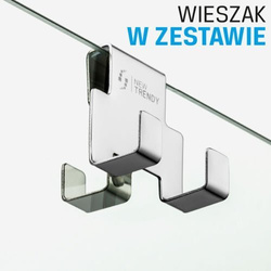 Kabina walk-in New Modus 4-ścienna, 100X90X90X30X H=200, czarny mat