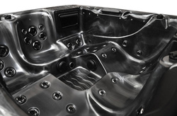 WANNA ZEWNĘTRZNA Z HYDROMASAŻEM AQUAPEUTIC 1661, 5-osobowa 200x200x80 cm, z obudową