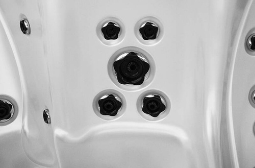 WANNA ZEWNĘTRZNA Z HYDROMASAŻEM AQUAPEUTIC 1538, 5-osobowa 220x220x99,5 cm