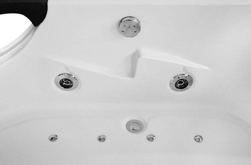 WANNA SPA Z HYDROMASAŻEM JACUZZI AQUAPEUTIC AQ-1665, 2-osobowa, 180x120x63 cm, lewa