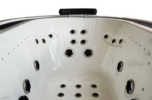 WANNA SPA Z HYDROMASAŻEM JACUZZI AQUAPEUTIC 183 206x134x64 cm, OBUDOWA GRAFITOWA