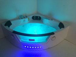 Wanna z hydromasażem narożna SPA AQ-1004 2-osobowa, 152x152x56 cm