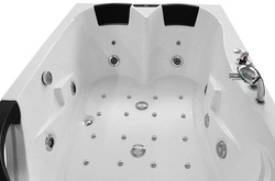WANNA SPA Z HYDROMASAŻEM JACUZZI AQUAPEUTIC AQ-1665, 2-osobowa, 180x120x63 cm, lewa