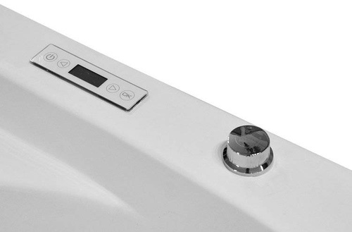WANNA SPA Z HYDROMASAŻEM JACUZZI AQUAPEUTIC  AQ-057, CZARNY ZAGŁÓWEK, 1-osobowa, 135x135x63cm