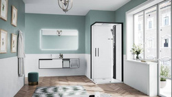 KABINA MASAŻOWO-PAROWA Novellini GLAX 1 2.0 A, 90x90 CM, DRZWI PRZESUWNE, SREBRNA LUB CZARNA