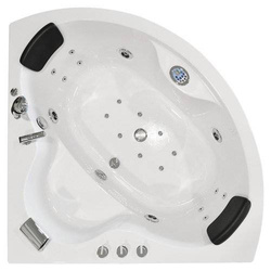 WANNA Z HYDROMASAŻEM NAROŻNA JACUZZI AQUAPEUTIC AQ-636 PLUS, 2-osobowa 135x135x60 cm