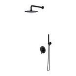 System prysznicowy podtynkowy Omnires SYSY18BL, czarny mat