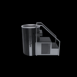 RavonSpa Beczka do morsowania Pro, Ice Barrel , Ice tube – nowoczesna beczka do kąpieli lodowych z filtracją i ozonem