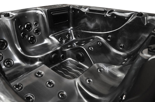 WANNA ZEWNĘTRZNA Z HYDROMASAŻEM AQUAPEUTIC 1661, 5-osobowa 200x200x80 cm, z obudową