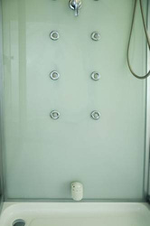 Kabino-sauna sucho-parowa z funkcją hydromasażu AQ-751, 180x110x223cm, biała, prawa