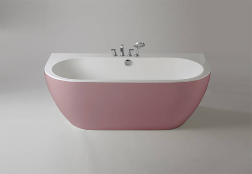 Wanna przyścienna Ravon Sensual Wall, Bikolor, powder pink/pudrowy róż