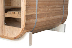 Sauna sucha fińska ogrodowa, 4-osobowa, 210x210x180 cm