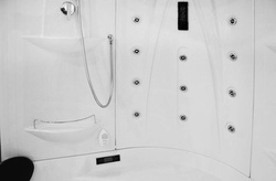 Kabino-sauna sucho-parowa z funkcją hydromasażu AQ-1549, 135X135X220 cm