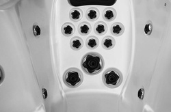 WANNA ZEWNĘTRZNA Z HYDROMASAŻEM AQUAPEUTIC 1538, 5-osobowa 220x220x99,5 cm