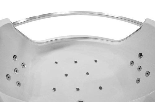 WANNA SPA Z HYDROMASAŻEM JACUZZI AQUAPEUTIC  AQ-057, BIAŁY ZAGŁÓWEK, 1-osobowa, 135x135x61 cm