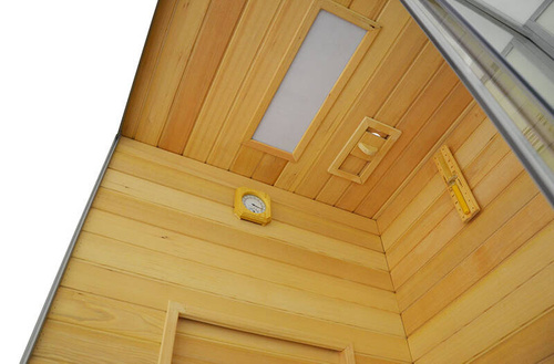 Kabino-sauna sucho-parowa z funkcją hydromasażu AQ-752, 180 x 110 x 223 cm, biała, lewa