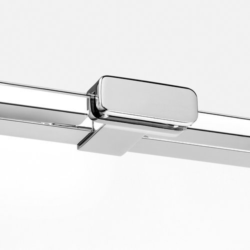 Kabina prysznicowa walk-in Eventa 140x200 cm, srebrny, ze ścianką.