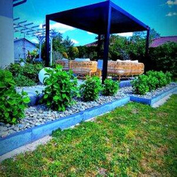 WYPRZEDAŻ!!! Pergola Ogrodowa Gray 3x3 Zestaw LED, Rolety