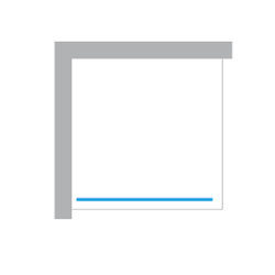 Kabina prysznicowa walk-in Avexa Black 120x200 cm, szkło 8 mm, profil czarny mat