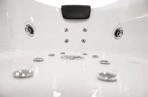 WANNA Z HYDROMASAŻEM NAROŻNA JACUZZI AQUAPEUTIC AQ-636 TOP, 2-osobowa 135x135x60 cm