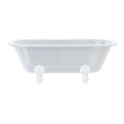 WANNA WOLNOSTOJĄCA BURLINGTON WINDSOR Z NOGAMI LUXURY CLAW Z OSPRZĘTEM ODPŁYWOWYM, BIAŁY POŁYSK