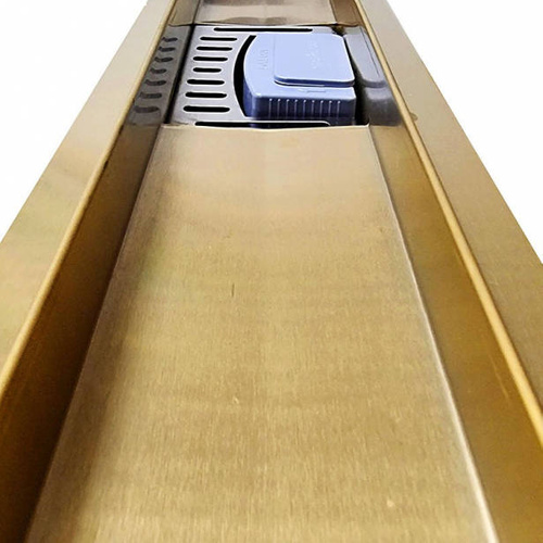 Odpływ liniowy SANITLINE złoty (MOSIĄDZ) 2w1 80 CM