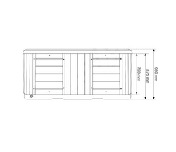 WANNA ZEWNĘTRZNA Z HYDROMASAŻEM AQUAPEUTIC 1346 STANDARD+ 5-osobowa 220x220x96cm