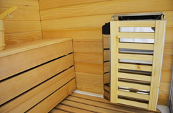 Kabino-sauna sucho-parowa z funkcją hydromasażu AQ-752, 180 x 110 x 223 cm, biała, lewa
